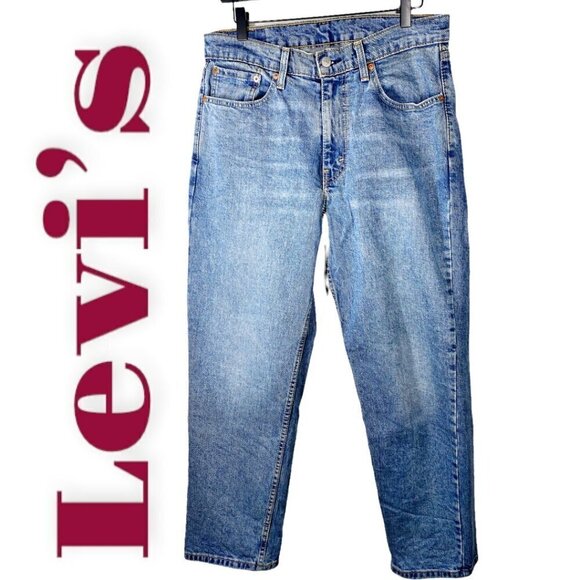LEVI’S 550 Blank Tab Relaxed Fit Straight Leg Jeans, Size 32x30 - Picture 3 of 12